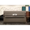 Best Hermes Kelly Longue Wallet In Etoupe Epsom Leather RS15775