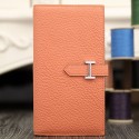 Hermes Bearn Gusset Wallet In Crevettle Leather RS01517