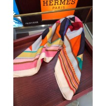 Hermes Silk Shawl Red RS06879