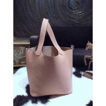 Top Hermes Picotin Lock Bag 22cm Taurillon Clemence Palladium Hardware Hand Stitched, Beige 1F RS13257