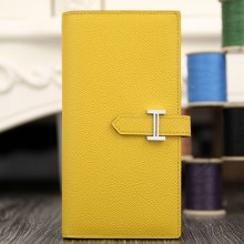 Hermes Bearn Gusset Wallet In Yellow Epsom Leather RS00563