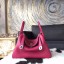Fashion Imitation Hermes Lindy 26cm/30cm Taurillon Clemence Calfskin Bag Handstitched, Ruby B5 RS09268