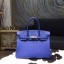 Hermes Birkin 30cm Togo Calfskin Bag Handstitched, Blue Electric 7T RS05927