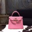 Hermes Kelly 25cm Togo Calfskin Bag Handstitched Gold Hardware, Pink 5P RS17979