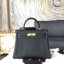 Hermes Kelly 28cm Togo Calfskin Original Leather Bag Handstitched Gold Hardware, Noir RS15809