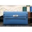 Hermes Kelly Longue Wallet In Jean Blue Epsom Leather RS05556