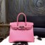 Top Knockoff Hermes Birkin 30cm Epsom Calfskin Bag Handstitched Palladium Hardware, Pink 5P RS04826