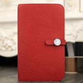 Replica Hermes Dogon Combine Wallet In Red Leather RS02336